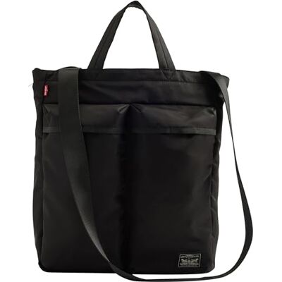 Levi's Misión Bay Tote para hombre, Caviar, talla única Levi's Misión Bay Tote para hombre, Caviar, talla única