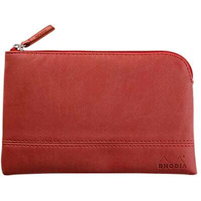 Rhodia rama pochette zippé en simili cuir italien taille S (11x17 cm) NACARAT Rhodia rama pochette zippé en simili cuir italien taille S (11x17 cm) NACARAT