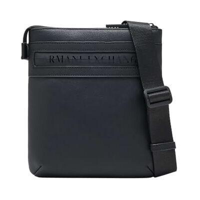 Giorgio Armani Angel, Tonal Logo, Front Zip Flat crossbody Hombre Giorgio Armani Angel, Tonal Logo, Front Zip Flat crossbody Hombre
