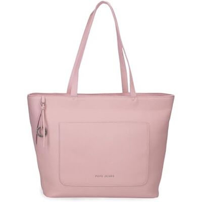 Pepe Jeans Paola Bolso Tote 15,6 Pulgadas Rosa 40x29x14 cms Poliéster y PU by Joumma Bags Pepe Jeans Paola Bolso Tote 15,6 Pulgadas Rosa 40x29x14 cms Poliéster y PU by Joumma Bags