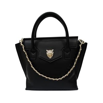 PLEIN SPORT Medium Tote Devon, Bolso Unisex Adulto, Black PLEIN SPORT Medium Tote Devon, Bolso Unisex Adulto, Black