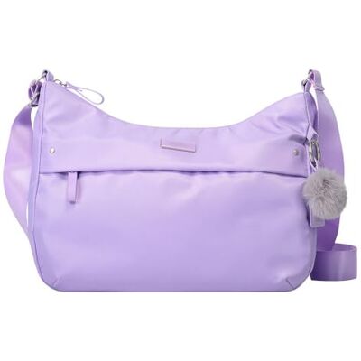 TOTTO Bolso Bandolera Mujer, Modelo Adelaide 1, Dimensiones 34 x 25 x 10 cm, Bolso Mediano y Compacto, 2 Compartimentos, Bolsillos con Cremallera, Resistente y Funcional, Color Morado TOTTO Bolso Bandolera Mujer, Modelo Adelaide 1, Dimensiones 34 x 25 x 10 cm, Bolso Mediano y Compacto, 2 Compartimentos, Bolsillos con Cremallera, Resistente y Funcional, Color Morado