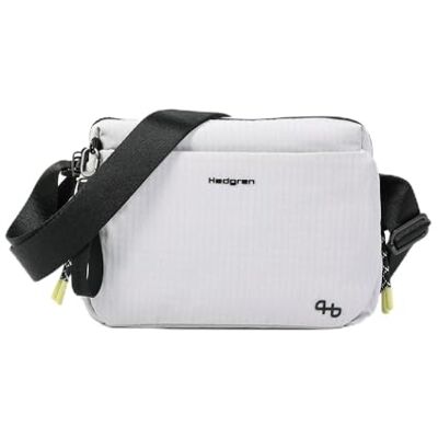 Hedgren KOSHO Bolso cruzado mediano para mujer, repelente al agua, material reciclado, diseño de cuerda ajustable, gris Hedgren KOSHO Bolso cruzado mediano para mujer, repelente al agua, material reciclado, diseño de cuerda ajustable, gris