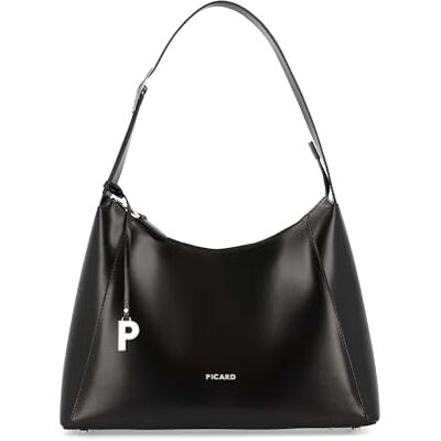 Picard Bolso al Hombro Black Tie 5520 para Mujer, de Piel de Vacuno, Color Negro, 34 x 24 x 9 cm, 55204S9001, Negro, Talla única, Bolso Bandolera Picard Bolso al Hombro Black Tie 5520 para Mujer, de Piel de Vacuno, Color Negro, 34 x 24 x 9 cm, 55204S9001, Negro, Talla única, Bolso Bandolera