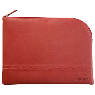 Rhodia rama pochette zippé en simili cuir italien taille L (21x28 cm) NACARAT Rhodia rama pochette zippé en simili cuir italien taille L (21x28 cm) NACARAT