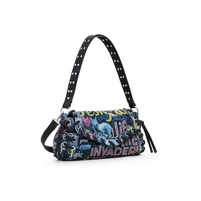 Desigual bolso bandolera bolso de hombro Zarauz Tango Patch Crossbody Bag Tutti Fruti colorido Desigual bolso bandolera bolso de hombro Zarauz Tango Patch Crossbody Bag Tutti Fruti colorido
