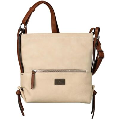 TOM TAILOR Bolso bandolera Elin para mujer, tamaño mediano, blanco TOM TAILOR Bolso bandolera Elin para mujer, tamaño mediano, blanco