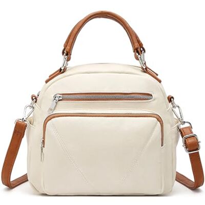 Miss Lulu Lb6907, Bolso de Hombro Hobos para Mujer, Beige, M Miss Lulu Lb6907, Bolso de Hombro Hobos para Mujer, Beige, M