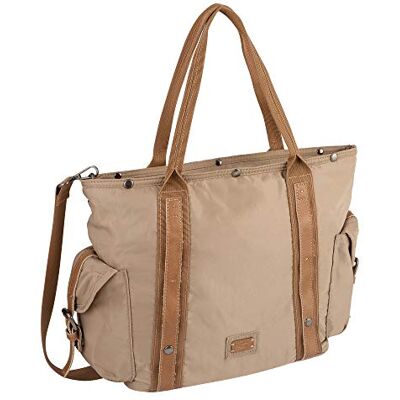camel active Aruba Bolsa de la Compra con Cremallera (tamaño Mediano), Color Beige camel active Aruba Bolsa de la Compra con Cremallera (tamaño Mediano), Color Beige