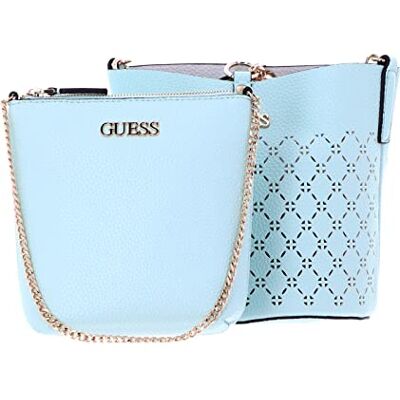 GUESS Borsa a secchiello con pochette Amara bucket verde surf BS22GU87 XG849301 GUESS Borsa a secchiello con pochette Amara bucket verde surf BS22GU87 XG849301