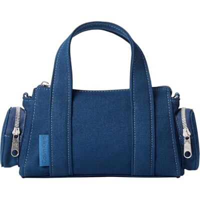 Calvin Crossbody bag Mujer Webbing Strap Canvas Pocket Bag pequeño, Azul (Ensign Blue), Talla Única Calvin Crossbody bag Mujer Webbing Strap Canvas Pocket Bag pequeño, Azul (Ensign Blue), Talla Única