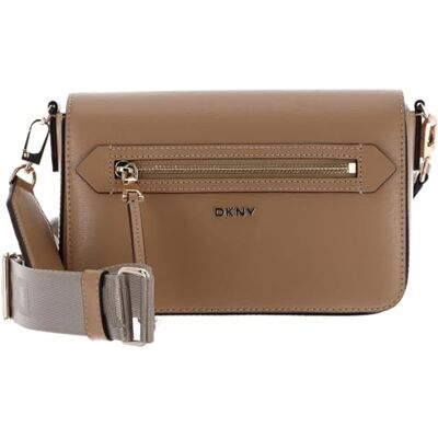 DKNY Bryant Ave Medium Flap Crossbody, 100% Cuero Vaca Mujeres, Cappucino DKNY Bryant Ave Medium Flap Crossbody, 100% Cuero Vaca Mujeres, Cappucino