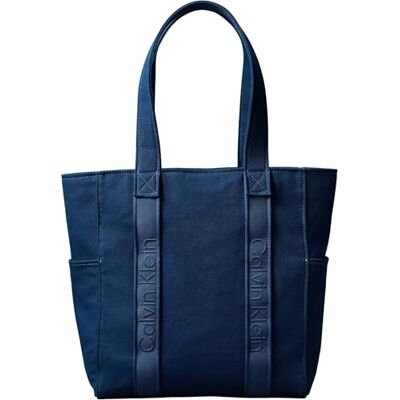 Calvin Tote bag Mujer Webbing Strap Canvas grande, Azul (Ensign Blue), Talla Única Calvin Tote bag Mujer Webbing Strap Canvas grande, Azul (Ensign Blue), Talla Única