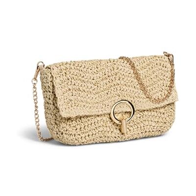 PIECES Bolso de hombro para mujer Pcgamna, natural, talla única PIECES Bolso de hombro para mujer Pcgamna, natural, talla única
