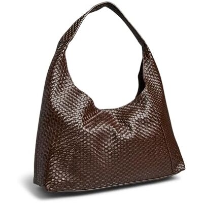 PIECES Braided Bag, Pcjoye-Bolso Hobo Trenzado Mujer, Chicory Coffee, Talla Única PIECES Braided Bag, Pcjoye-Bolso Hobo Trenzado Mujer, Chicory Coffee, Talla Única