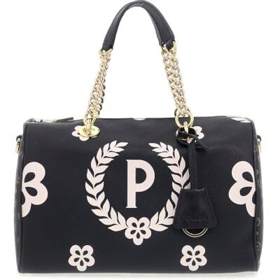 Pollini HERITAGE TOP HANDLE SATCHEL WITH DETACHABLE STRAP Pollini HERITAGE TOP HANDLE SATCHEL WITH DETACHABLE STRAP