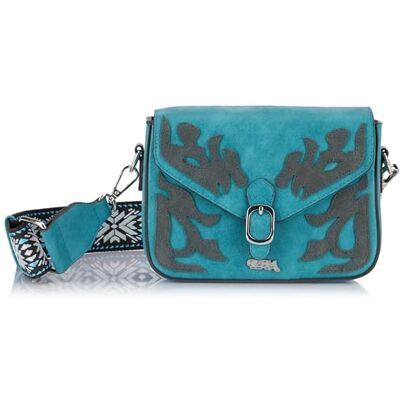 aleva Bandolera, Bolso de Hombro de Mujeres, Azul Turquesa, Einheitsgröße aleva Bandolera, Bolso de Hombro de Mujeres, Azul Turquesa, Einheitsgröße