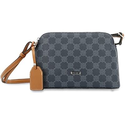 Picard Bolso de hombro para mujer EUPHORIA de material sintético medio con cremallera bandolera diario, vaquero, 25x16x8,5 cm, Diario Picard Bolso de hombro para mujer EUPHORIA de material sintético medio con cremallera bandolera diario, vaquero, 25x16x8,5 cm, Diario
