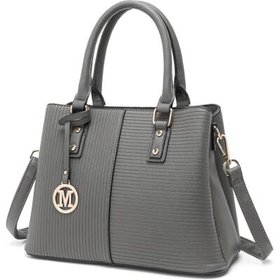 Miss Lulu Bolso de Mano para Mujer Mediano, Bolsos Bandolera Elegantes para PU Mujer, Bolso de Hombro de Cuero Artificial, Bolso con Correa Cruzada Desmontable y Asas de Agarre. Miss Lulu Bolso de Mano para Mujer Mediano, Bolsos Bandolera Elegantes para PU Mujer, Bolso de Hombro de Cuero Artificial, Bolso con Correa Cruzada Desmontable y Asas de Agarre.
