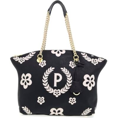 Pollini HERITAGE LOGO CLASSIC TOTE BAG Pollini HERITAGE LOGO CLASSIC TOTE BAG