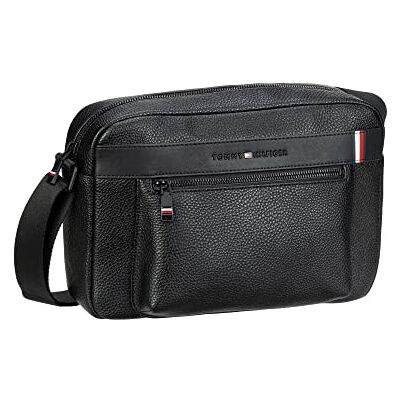 Tommy Hilfiger TH Central Bolso bandolera para hombre, color negro, talla única, Black Tommy Hilfiger TH Central Bolso bandolera para hombre, color negro, talla única, Black