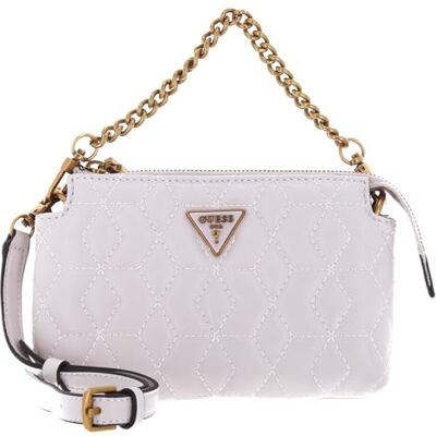 GUESS Elenia Mini Crossbody Top Zip Stone GUESS Elenia Mini Crossbody Top Zip Stone