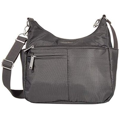 Baggallini Securtex® Bolso bandolera antirrobo Memento, Carbón, Talla única Baggallini Securtex® Bolso bandolera antirrobo Memento, Carbón, Talla única
