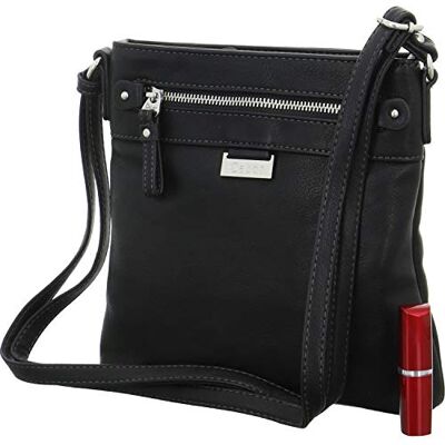 Gabor bags Bolso bandolera Ina para mujer, tamaño pequeño, negro Gabor bags Bolso bandolera Ina para mujer, tamaño pequeño, negro