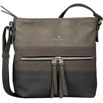TOM TAILOR Bolso bandolera Ellen para mujer, talla mediana, gris TOM TAILOR Bolso bandolera Ellen para mujer, talla mediana, gris