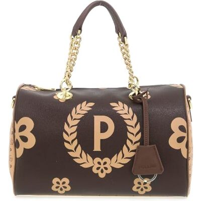 Pollini HERITAGE TOP HANDLE SATCHEL WITH DETACHABLE STRAP Pollini HERITAGE TOP HANDLE SATCHEL WITH DETACHABLE STRAP