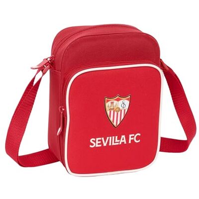 Safta SEVILLA FC Bandolera con Bolsillo Exterior, Maletín Portatodo, Bandolera, Cómoda y Versátil, Calidad y Resistencia, 16x6x22 cm Safta SEVILLA FC Bandolera con Bolsillo Exterior, Maletín Portatodo, Bandolera, Cómoda y Versátil, Calidad y Resistencia, 16x6x22 cm