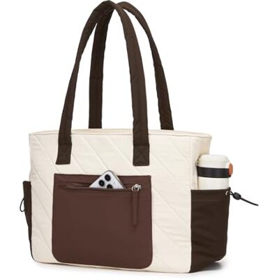Miss Lulu Bolso Mujer Grande para Portátil 15,6 Pulgadas, Bolso Tote Mujer Trabajo, Tote Bag Shopper para Universidad Viaje Oficina Escuela Miss Lulu Bolso Mujer Grande para Portátil 15,6 Pulgadas, Bolso Tote Mujer Trabajo, Tote Bag Shopper para Universidad Viaje Oficina Escuela