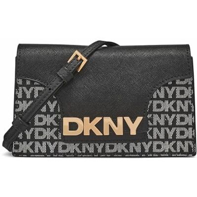 DKNY Cartera Avril para Mujer en un Bolso de Mano, Logotipo Negro/Negro, One Size, Bolso de Mano DKNY Cartera Avril para Mujer en un Bolso de Mano, Logotipo Negro/Negro, One Size, Bolso de Mano