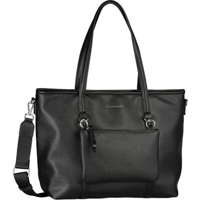 TOM TAILOR Jamila Bolso bandolera con cremallera para mujer (tamaño grande), Negro, large, Casual TOM TAILOR Jamila Bolso bandolera con cremallera para mujer (tamaño grande), Negro, large, Casual