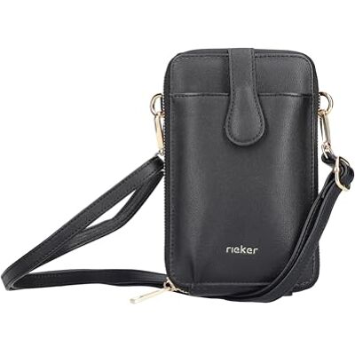 Rieker H1520, Bolso Bandolera Mujeres, Negro, S Rieker H1520, Bolso Bandolera Mujeres, Negro, S