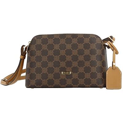 Picard Bolso de hombro para mujer EUPHORIA de material sintético medio con cremallera bandolera diario, marrón, talla única, Diario Picard Bolso de hombro para mujer EUPHORIA de material sintético medio con cremallera bandolera diario, marrón, talla única, Diario