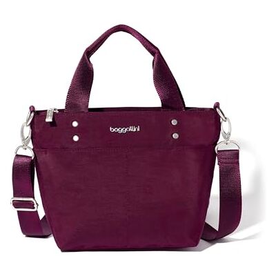 Baggallini Minibolsa, Mini Bolsa de Transporte para Mujer, Morado (mulberr), Einheitsgröße Baggallini Minibolsa, Mini Bolsa de Transporte para Mujer, Morado (mulberr), Einheitsgröße