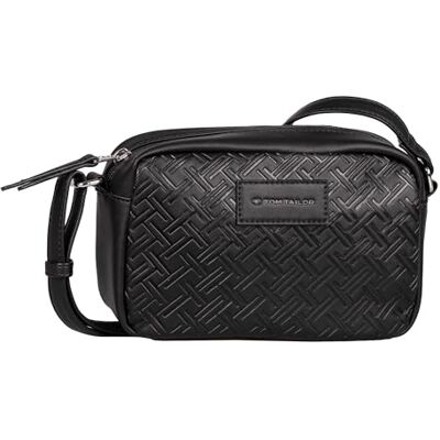 TOM TAILOR Bolso de hombro Mirenda para mujer, tamaño mediano, negro TOM TAILOR Bolso de hombro Mirenda para mujer, tamaño mediano, negro