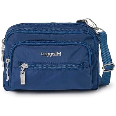 Baggallini Triple Cremallera Bolso Bandolera Bolsa de viaje Baggallini Triple Cremallera Bolso Bandolera Bolsa de viaje