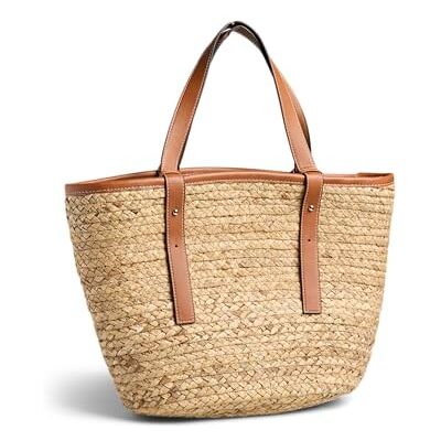 PIECES Pclysa Shopper, natural, talla única PIECES Pclysa Shopper, natural, talla única