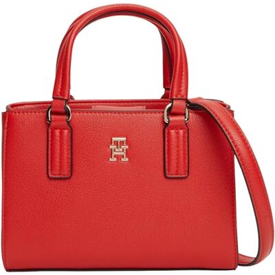 Tommy Hilfiger Th Daily Mini Tote AW0AW18379 Bolso para mujer, color rojo (rojo primario), talla única Tommy Hilfiger Th Daily Mini Tote AW0AW18379 Bolso para mujer, color rojo (rojo primario), talla única