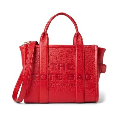 Marc Jacobs The Leather Mini Tote Bag True Red Talla única, Rojo True, Talla única Marc Jacobs The Leather Mini Tote Bag True Red Talla única, Rojo True, Talla única
