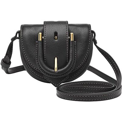 Fossil Bolso bandolera Harwell para mujer, 10.8 L x 3.4 W x 7 cm H, Negro, 10.8 cm L x 3.4 cm W x 7 cm H Fossil Bolso bandolera Harwell para mujer, 10.8 L x 3.4 W x 7 cm H, Negro, 10.8 cm L x 3.4 cm W x 7 cm H
