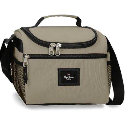 Pepe Jeans Aris Evergreen Bandolera Porta Merienda Beige 23,5x19x17 cm Poliéster by Joumma Bags Pepe Jeans Aris Evergreen Bandolera Porta Merienda Beige 23,5x19x17 cm Poliéster by Joumma Bags
