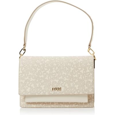 TOUS Bandolera Mediana Audree Beige, Para Mujer, Medidas 16,5 x 25 x 12,5 cm, Colección Kaos Mini Lines TOUS Bandolera Mediana Audree Beige, Para Mujer, Medidas 16,5 x 25 x 12,5 cm, Colección Kaos Mini Lines