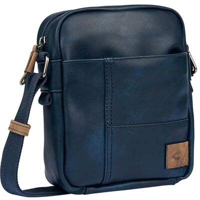 camel active Bolso bandolera Laos para hombre, tamaño pequeño, azul camel active Bolso bandolera Laos para hombre, tamaño pequeño, azul