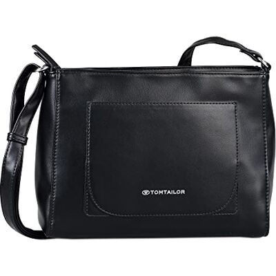 TOM TAILOR bags Emilie Bolso bandolera para mujer, Negro, 29 x 9,5 x 20 TOM TAILOR bags Emilie Bolso bandolera para mujer, Negro, 29 x 9,5 x 20