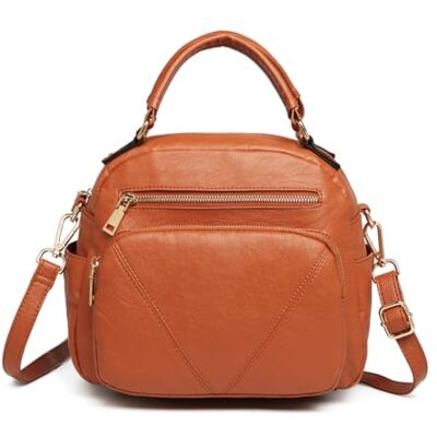 Miss Lulu Hobos Bolso de hombro para mujer, color marrón, Brown, M Miss Lulu Hobos Bolso de hombro para mujer, color marrón, Brown, M