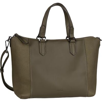 Gabor bags Wanda Bolso bandolera con cremallera para mujer, tamaño mediano, verde, medium, moderno Gabor bags Wanda Bolso bandolera con cremallera para mujer, tamaño mediano, verde, medium, moderno