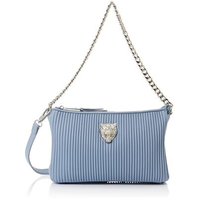 PLEIN SPORT Pouch Ana, Handbag Unisex Adulto, Light Blue PLEIN SPORT Pouch Ana, Handbag Unisex Adulto, Light Blue